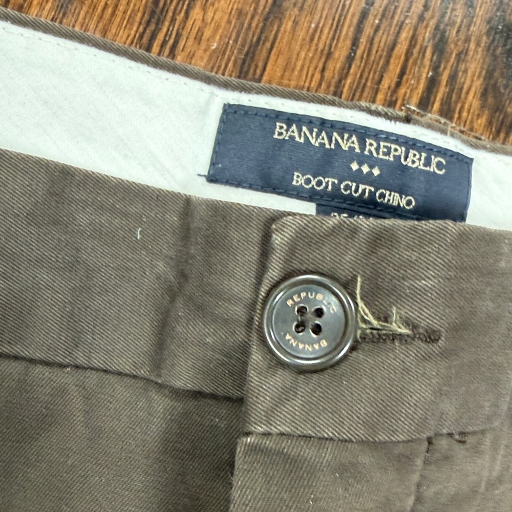 Men’s Banana Republic Boot Cut Chino pant 35/34 - Picture 3 of 7